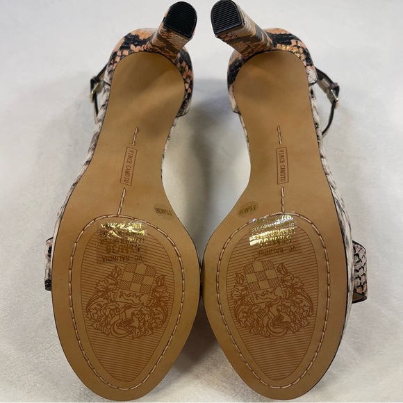 NWOB Vince Camuto Balindia Snakeskin 4” Ankle Strap Platform Sandals Size 5.5 - Picture 9 of 16